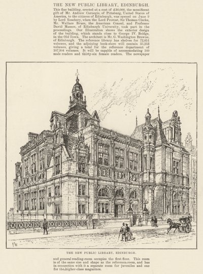 De nieuwe openbare bibliotheek, Edinburgh door Frank Watkins